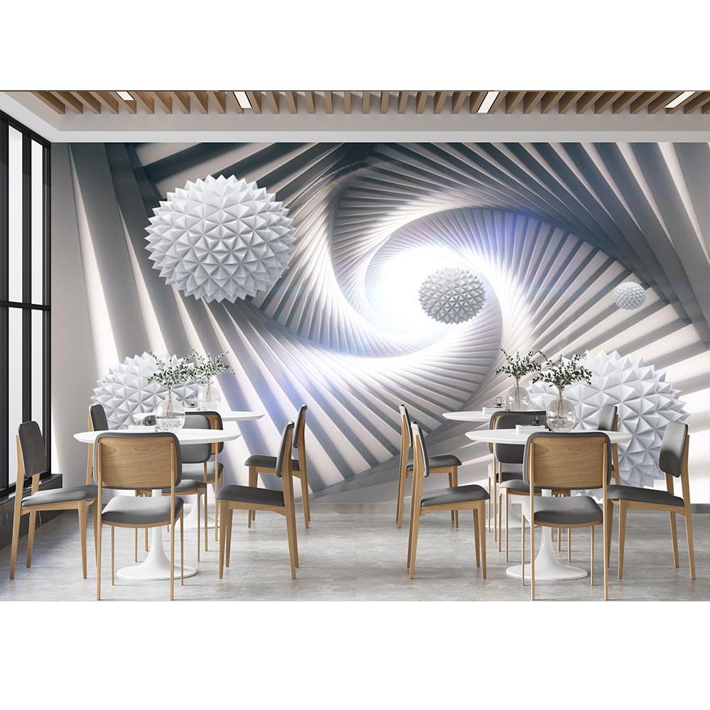 3d Space Tunnel Wallpaper Living Room Abstract Architecture Mural For Bedroom Living Room Decor Home