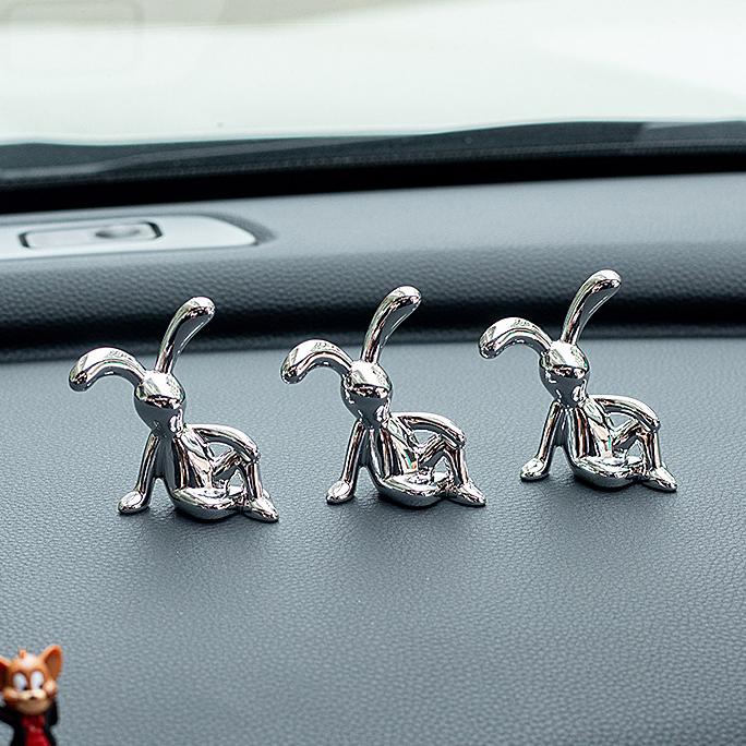 УФ-покрытие длинные уши кролика декоративные украшения домашний настольный компьютер декоративные украшения домашний декоративный кролик