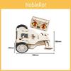 Assembled Remote Wooden Controlled Combat Vehicle With Rotating Sawtooth Set Toy
