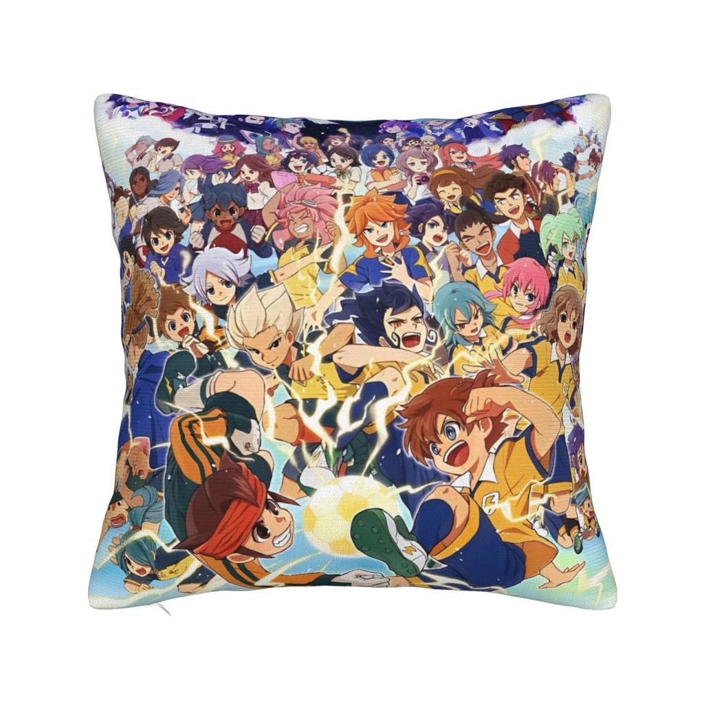 Inazuma Eleven Anime Game Pillowcase Soft Polyester Cushion Cover Gift RPG Cartoon Throw Pillow Case Cover Sofa Square