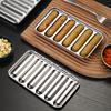 Sausage Mould 6 Grids Steamable Portable Stainless Steel Handmade Hot Dog Mold for Home