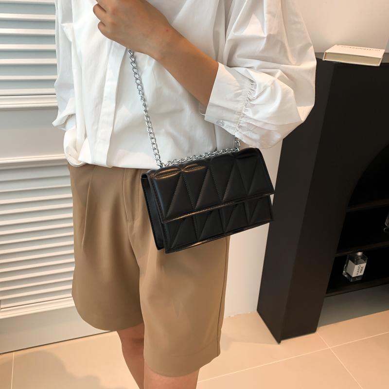 Усовершенствованная маленькая квадратная сумка весна/лето новая модная и популярная популярная цепочка изысканная сумка через плечо