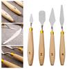 5 шт. шпатель для рисования DIY гибкий без заусенцев стильный скребок для тонирующей палитры с деревянной ручкой товары для рукоделия