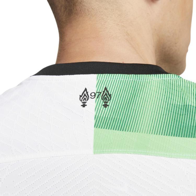 Nike ФК Ливерпуль 23/24 Матчевая выездная 'Белый Зеленый Искристый Черный' Мужская DX2617-101