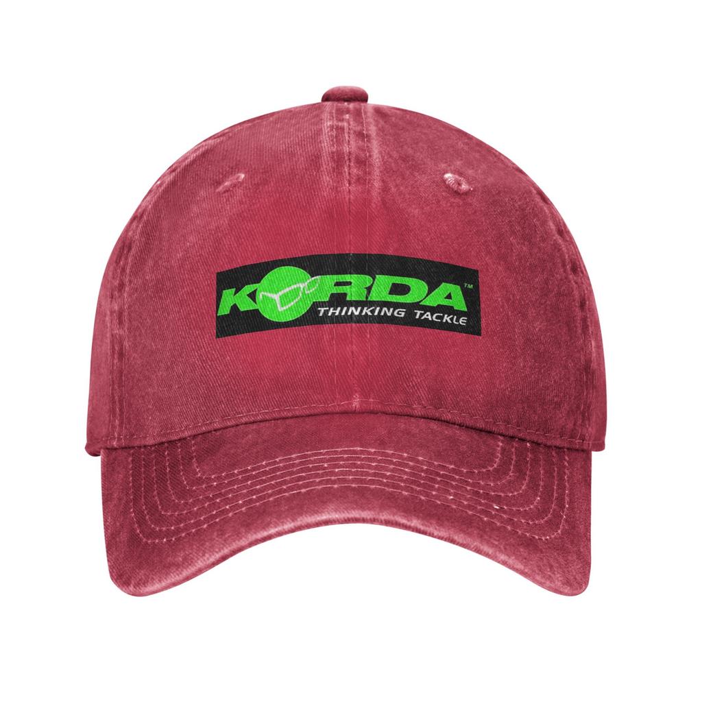 Кепка из джинсовой ткани с логотипом Korda Fishing Повседневные бейсболки Регулируемая кепка Летние Унисекс Бейсболки