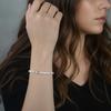 Sweet Pearl Beaded Bracelet Minimal Freshwater Pearl Heart 925 Sterling Silver Adjustable Chic Jewelry for Women