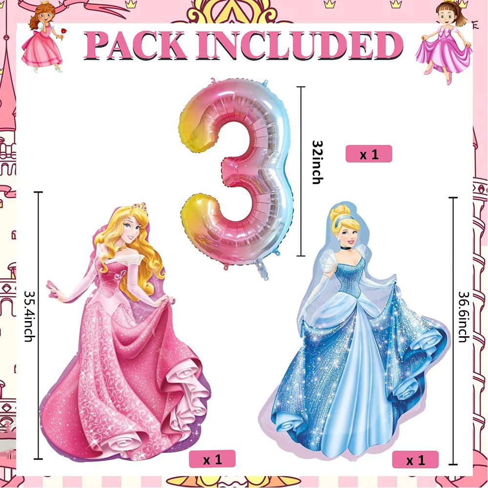 9 шт. Красочные шары принцессы Шары на тему принцесс для украшения вечеринки