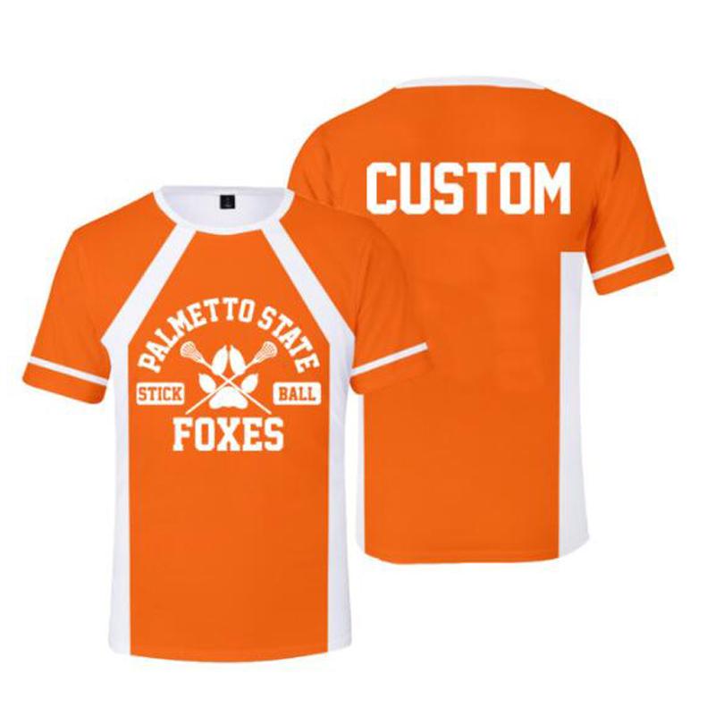 The Foxhole Court Palmetto State Foxes 3D T Shirt Unisex Summer Short Sleeve Funny Tshirt Graphic Tee Streetwear Lacrosse Jersey