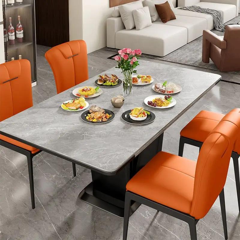 Ротанговое кресло Розовые обеденные стулья Роскошная мебель для комнаты Дизайнерская Обитая Кухонная Мягкий пластик Уличная Кожа Прозрачный