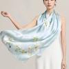 High Quality 100% Silk Scarf Shawl Hijab Wrap Women Floral Spring Summer Beach Silk Scarves