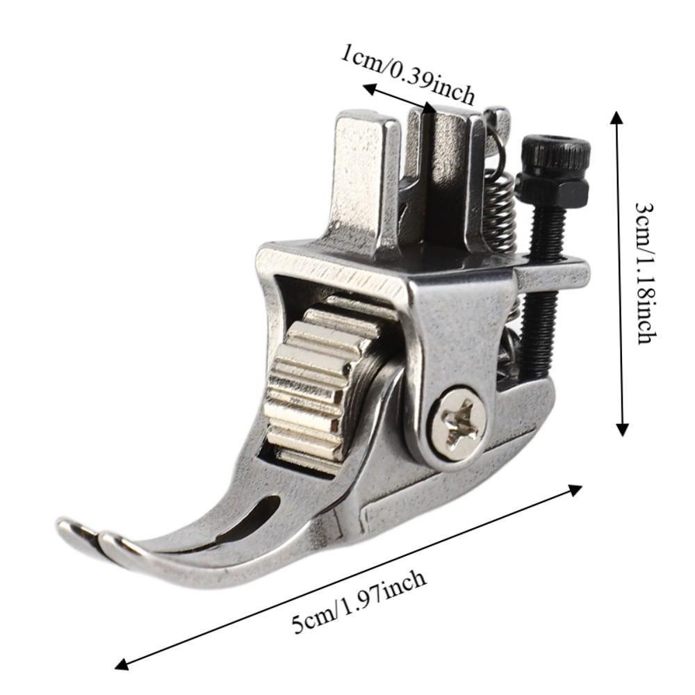Steel Wheel Sewing Machine Foot Snap-On Roller Presser Foot Multiple Layers