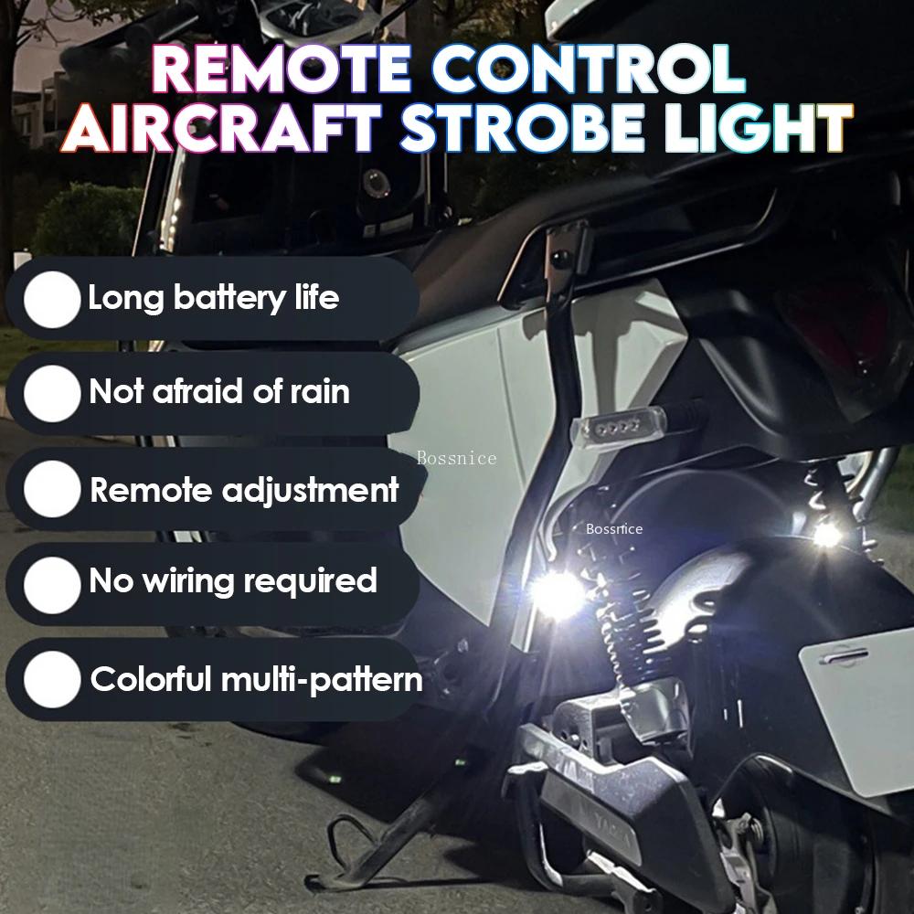 Magnetic Car Light, USB Rechargeable Car Light with Remote Control, Multi-functional LED Light for Car Motorcycle Decor