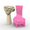 Cute Girl Flower Pots Mold Epoxy Resin Molds Pen Holder Candle Holder Cement Planter Silicone Mould Home Decorations