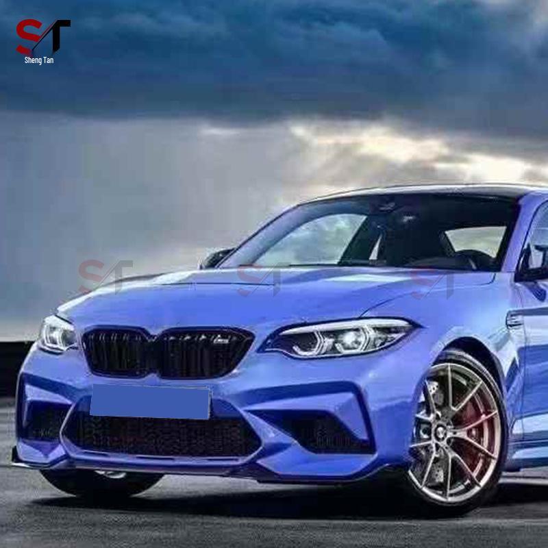 Передний сплиттер-диффузор в стиле CS из углеродного волокна для BMW M3 F87, комплект обвеса