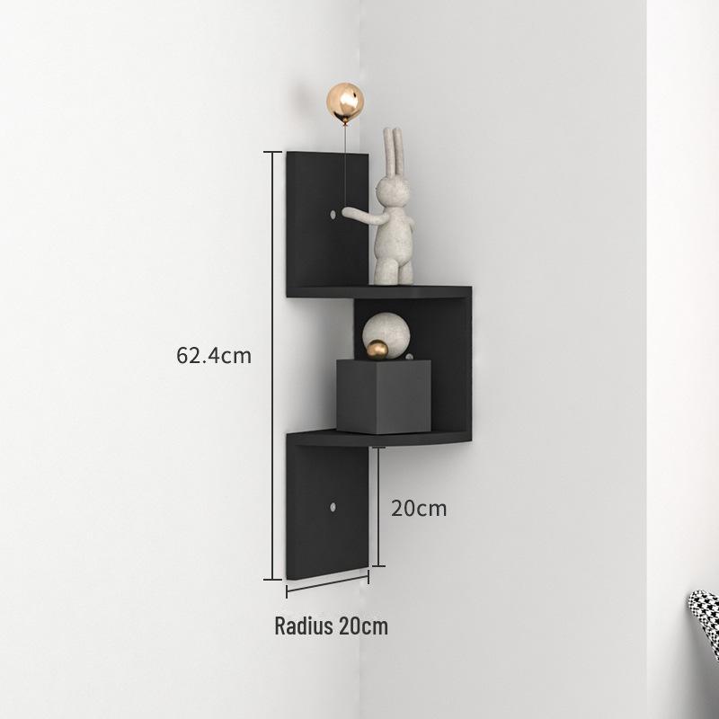 Угловая настенная полка без перфорации - треугольная кухонная книжная полка и шкаф