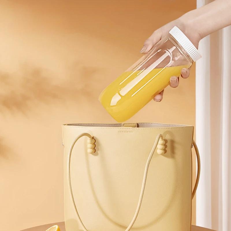 450ML Portable Electric Blender 40W USB Rechargeable Cordless Juicer High Powerful Juicer Cup for Smoothie Milkshake Juice Food