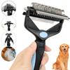 3 In 1 Pet Deshedding Brush Dog Hair Remover Pet Fur Knot Cutter Puppy Cat Comb Brushes Dogs Grooming Shedding Supplies