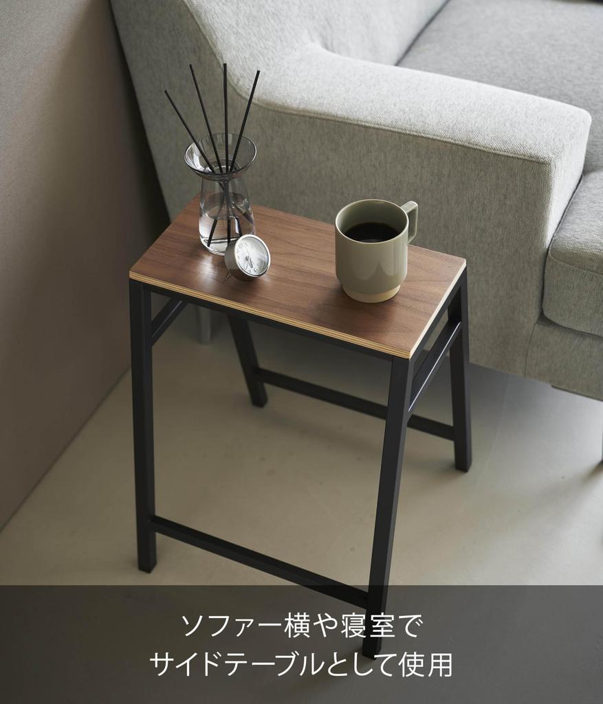 Yamazaki Jitsugyo Stool H45 Black W36 X X H45cm Tower Stackable Chair No Assembly Required 1470 [Completed Product] D36.3