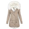 Women's Winter Padded Thickened Hooded Cotton Coat Mid-length Model Thin Warm Jacket