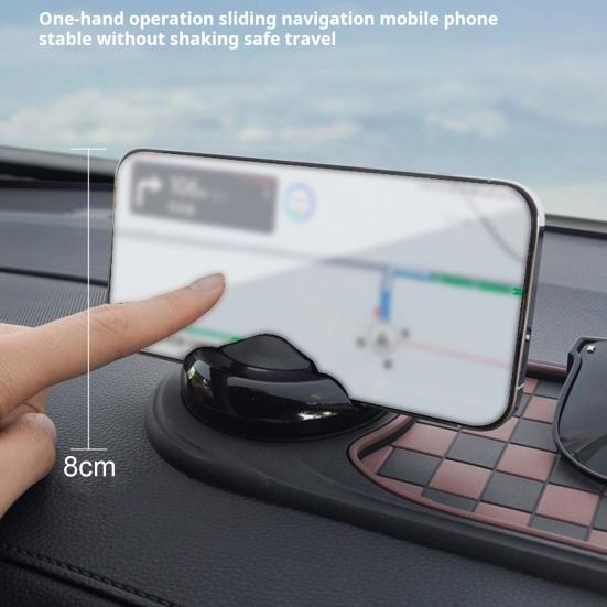 Многофункциональный автомобильный противоскользящий коврик с временным парковочным номером, держатель для мобильного телефона на приборную панель автомобиля, вращающийся на 360 градусов