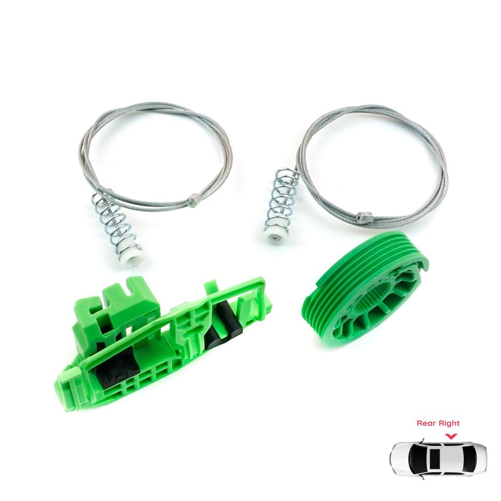 EWR979 Electric Power Window Lifter Regulator Repair Kit Rear Right Door for BMW 1 E87 2003-2012 5-Door Hatchback 51357138468