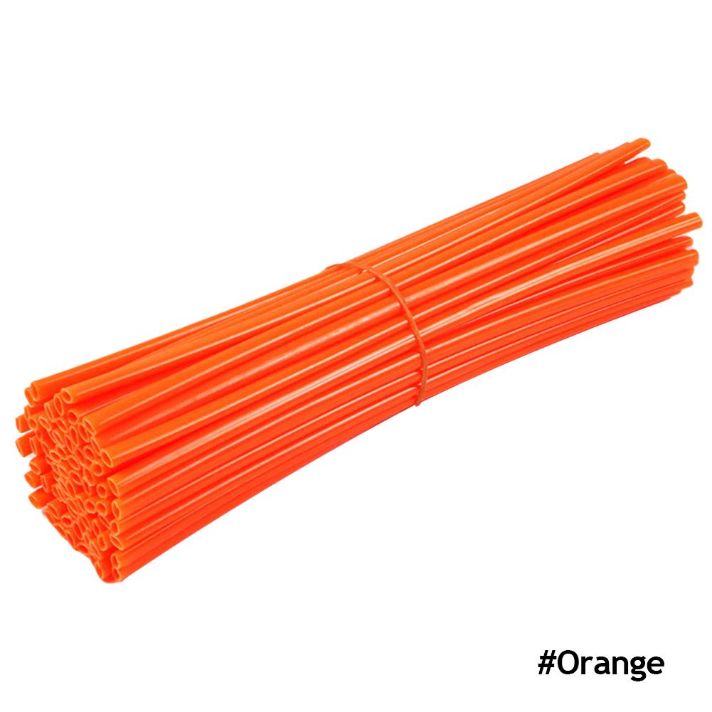 72 шт. протектор для спиц колеса мотоцикла, чехлы для труб для мотокросса, крутые аксессуары для велосипеда, 12 цветов, 24 см