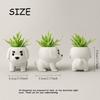 3D Printed Lovely Dog Shaped Mini Succulent Planter Small Puppy Flower Pot Desktop Decor For Office Home Tabletop Plant Storage