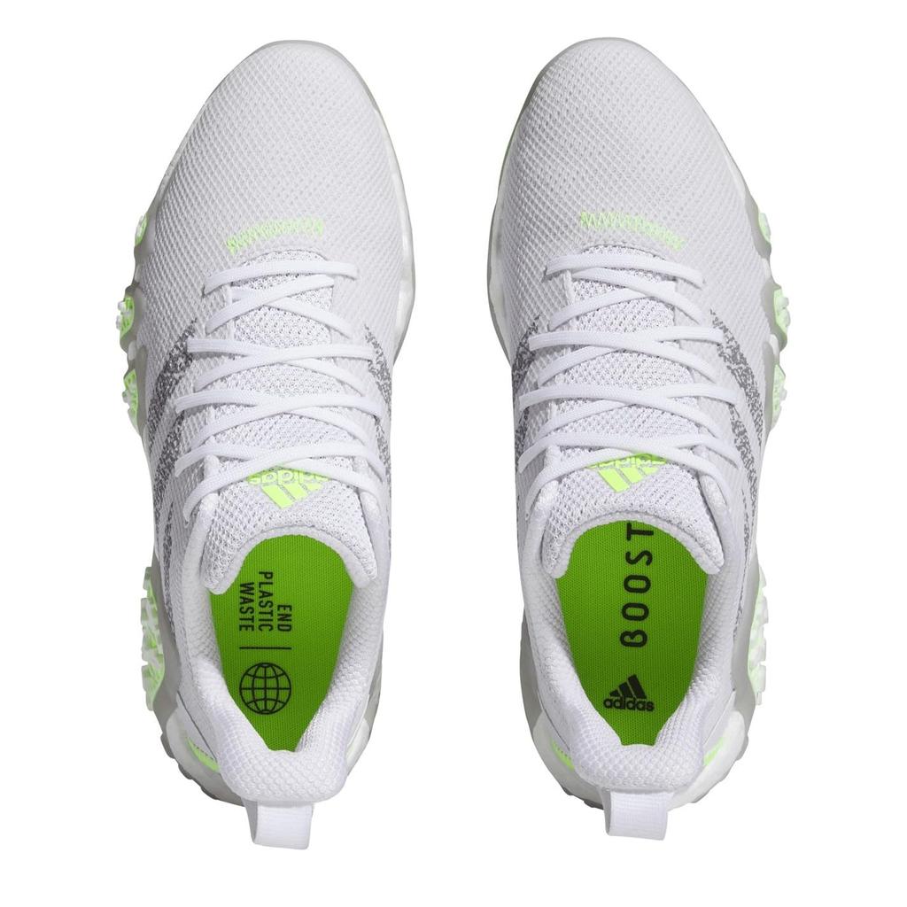 Мужские гольф-ботинки Adidas Golf Code Chaos 22, Цвет: Белый/Grace Lee/Lucid Lemon, Размер 26,5 см