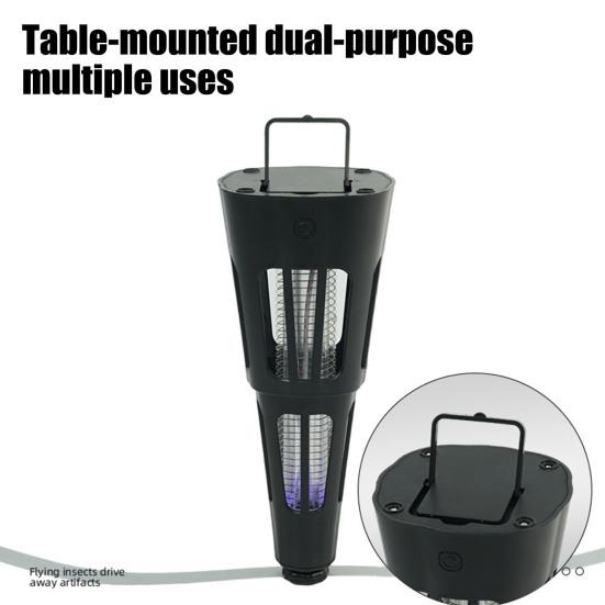Вентилятор для отпугивания мух с голографическими лопастями, подсветкой, перезаряжаемый от USB, для использования в помещении
