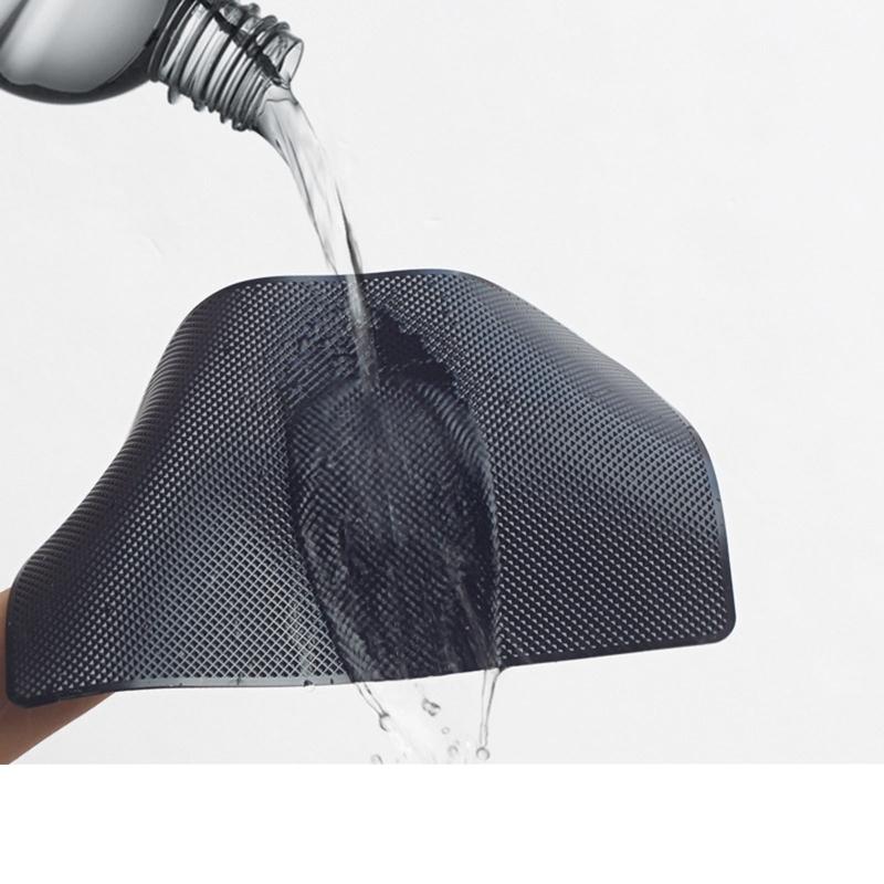 Черный противоскользящий коврик на приборную панель автомобиля, держатель для мобильного телефона, силиконовый суперлипкий коврик, коврик на приборную панель, аксессуары для интерьера