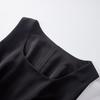 Women's Elegant Black Chiffon Camisole Midi Dress