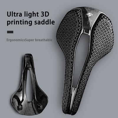 Wildside 3D-печатное седло Углеродные велосипедные седла MTB Ультралегкое Удобное Полое Велосипедное сиденье 143/155 мм*255 мм 160 г Велосипедные запчасти