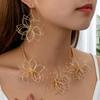 Fashion Statement Multi-layered Woven Flower Necklace and Earrings Set