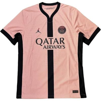 Jordan Футболка Paris Saint-Germain удобная и универсальная с коротким рукавом, унисекс, розовая FQ1950-686