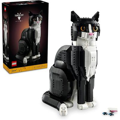 LEGO Ideas Черно-белый кот 1710 деталей Конструктор для любителей кошек и декора дома