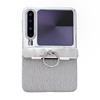 Pura X Foldable Phone Case With Water Ripple Electroplating Ring Kickstand Glitter Hinge Shockproof PC Leather Cover