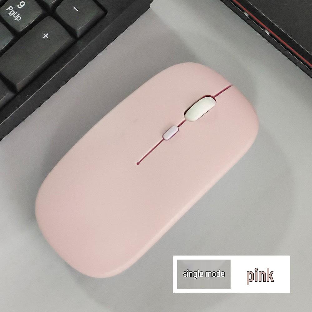 Беспроводная Bluetooth-мышь с двумя режимами, перезаряжаемая, с бесшумными кликами, для USB-настольного компьютера и ноутбука