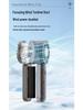 New Compact Mecha Style Transparent Handheld Fan - Portable Pocket Fan with High Wind Power for Commuting