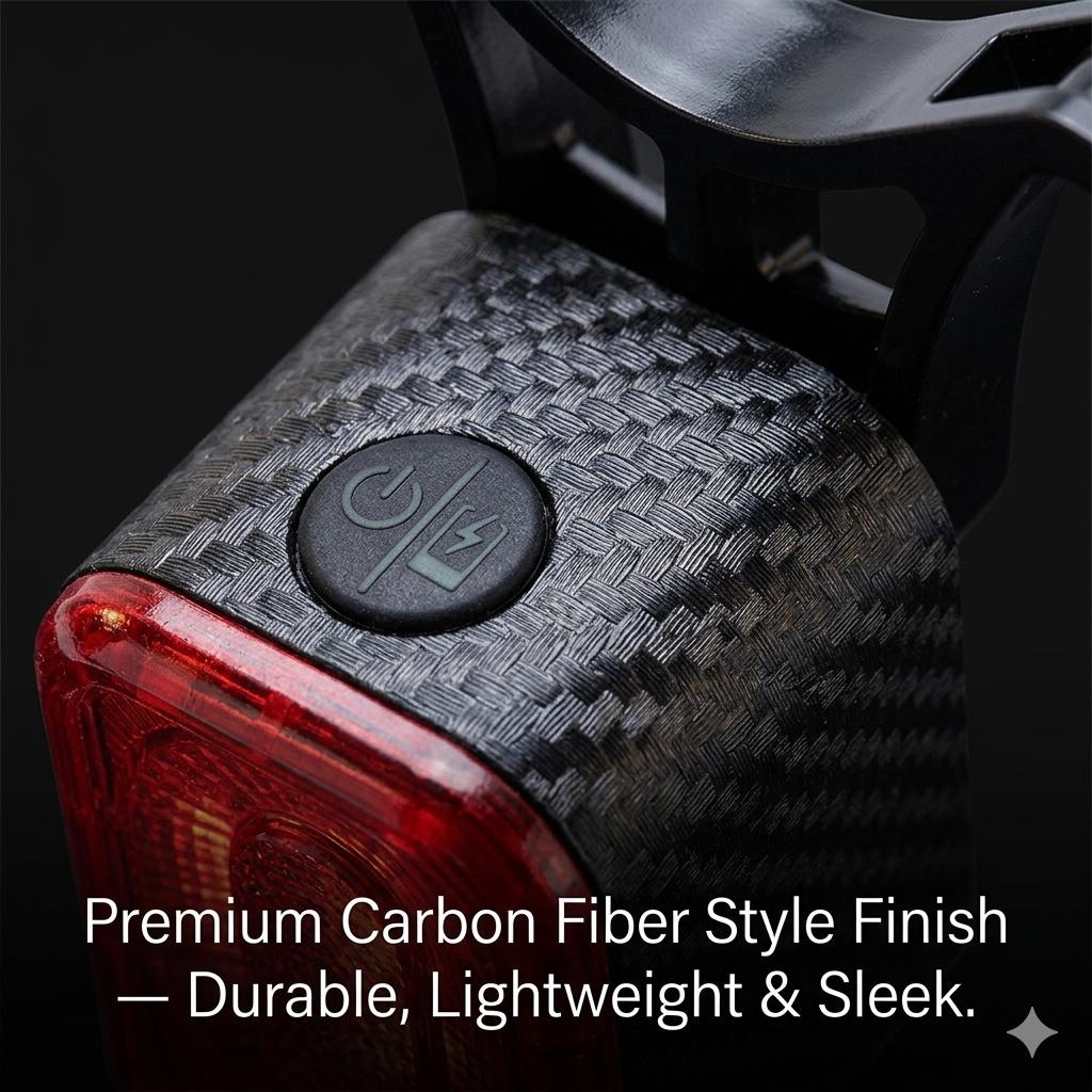Smart Bike Tail Light USB Rechargeable Brake Sensing Rear Light Auto On/Off IP66 Waterproof Bicycle LED Safety Light with Mount