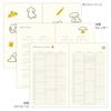 Midori B6 Dog 22379006 January Book-Style Diary, 2026, Weekly, Print, Yellow, (Starts 2026)