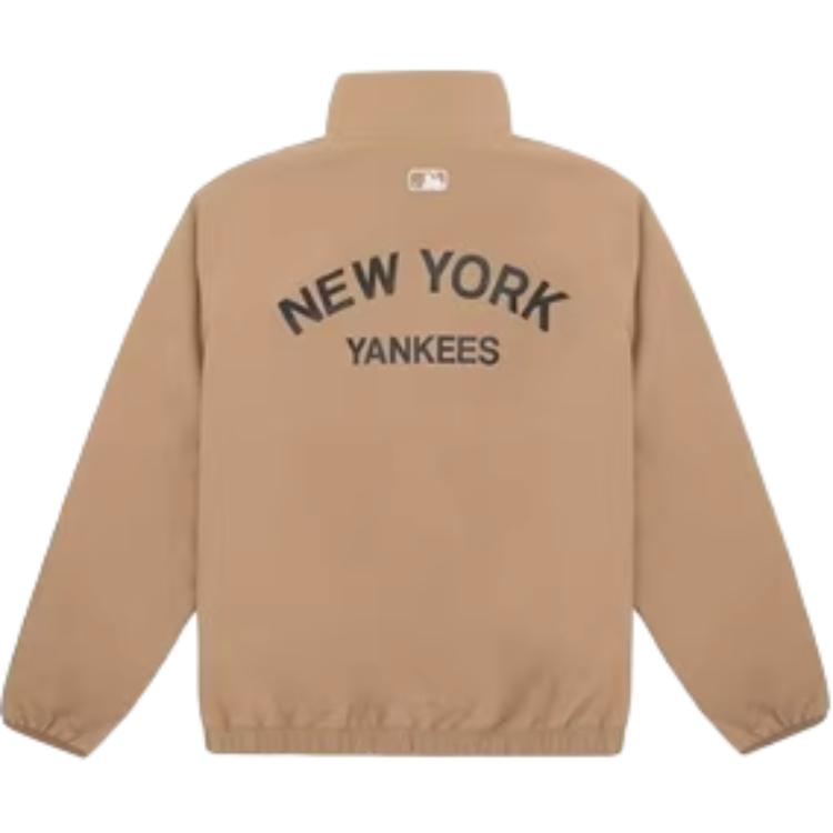 New MLB New York Yankees Velvet-feel Coat Unisex Apricot 3AFDV0346-50BGL