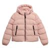 Women's Padded Hooded Jacket Recycled Polyester Pink