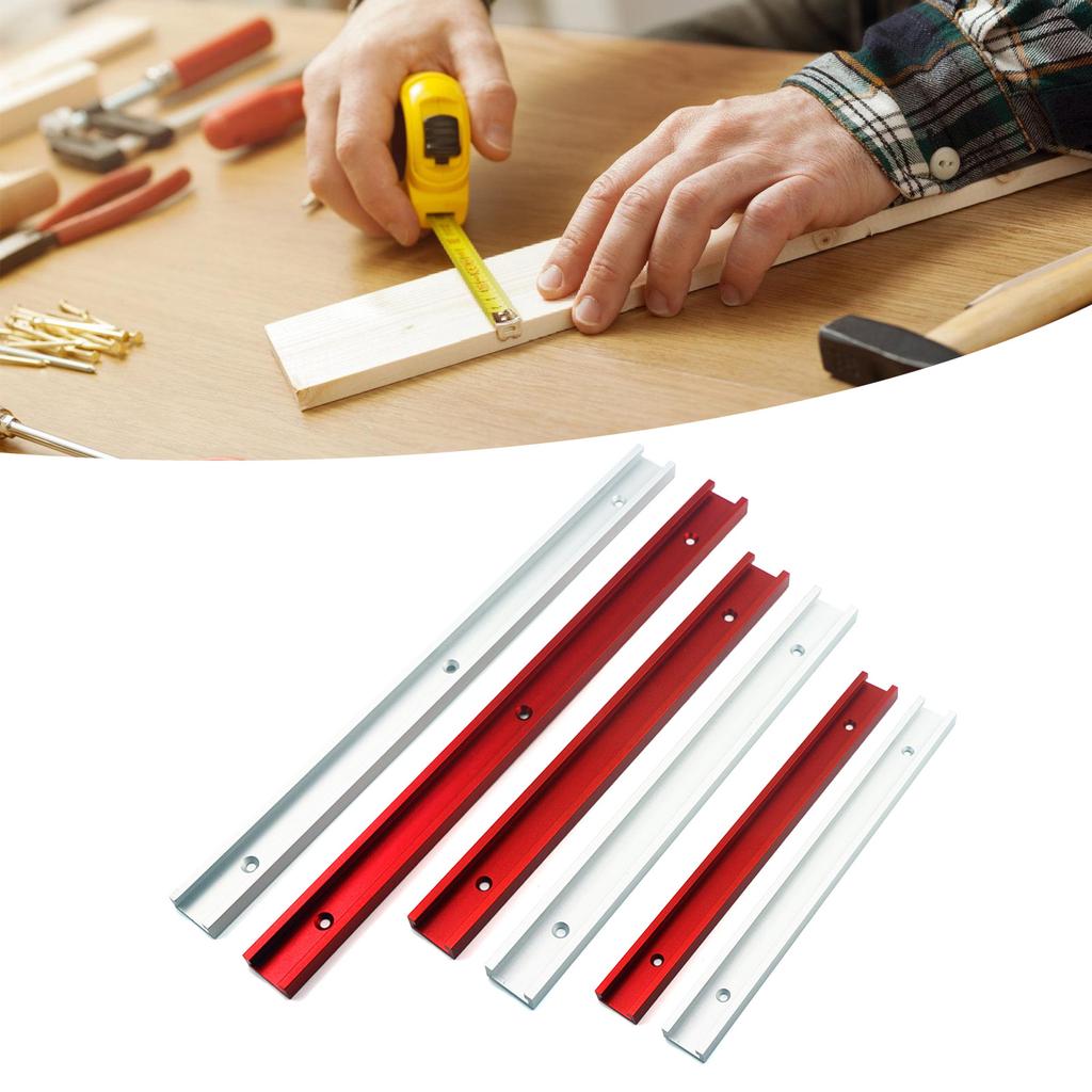 Универсальная Т-образная направляющая для резки под углом для деревообработки. Прецизионная скользящая конструкция повышает эффективность. Длина 300 мм/400 мм/500 мм.