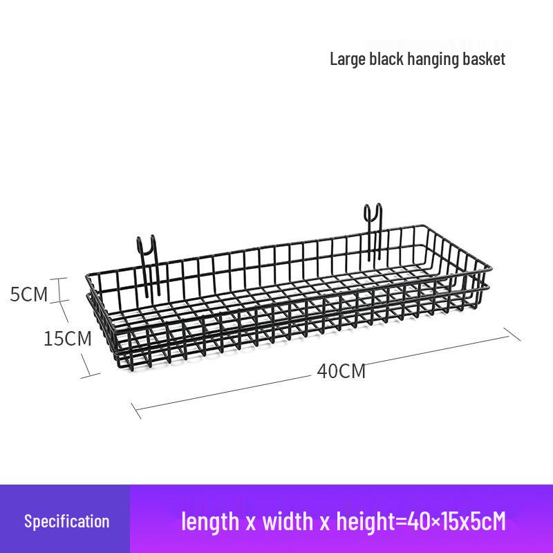 Black Bold Mesh Photo Wall Hanging & Display Rack