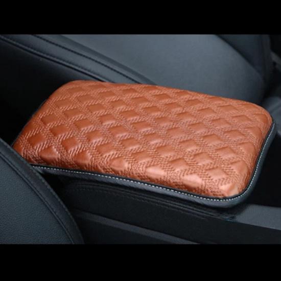 Car Leather Armrest Cushion Universal Pad Center Console Box Protect Cover