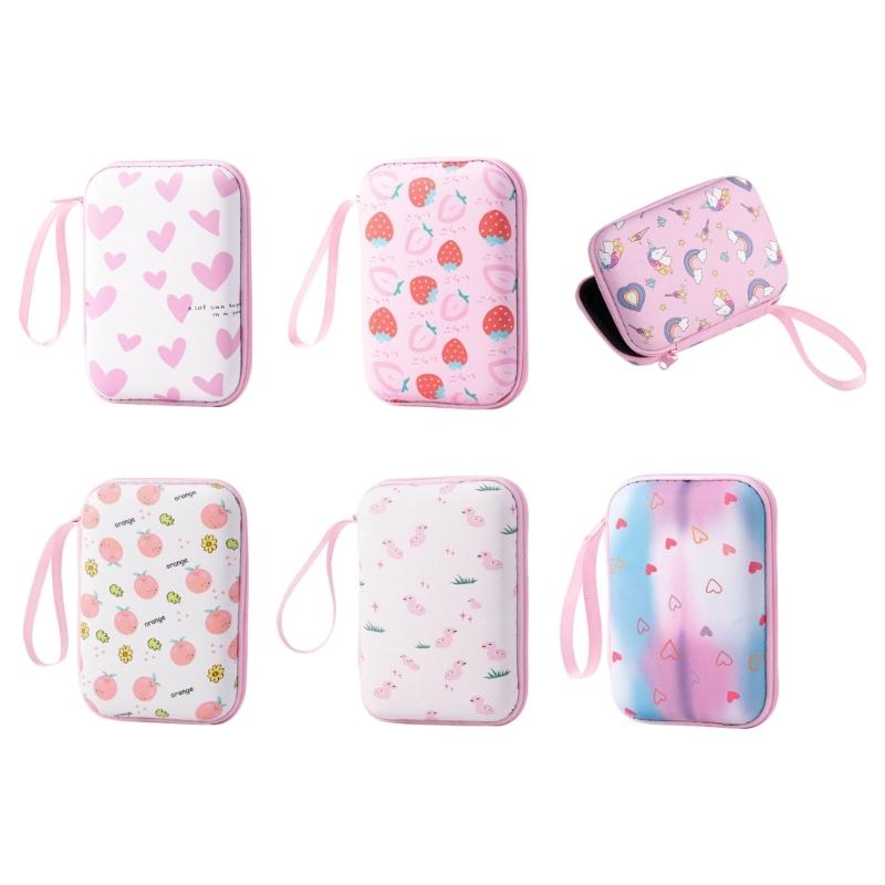 Multicolored Cartoon Shockproof Storage Case Waterproof EVA Materials Compact For Camera Gear School Supplies