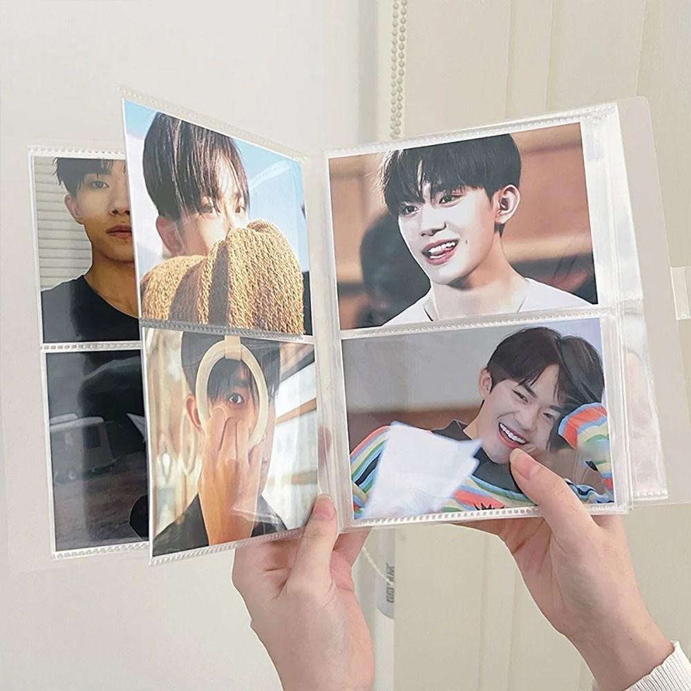 1 шт. новый коллекционный фотоальбом из ПВХ прозрачный держатель для карточек 3/4/5/6/7 дюймов 80/160 слотов держатель для фотокарточек Idol Star