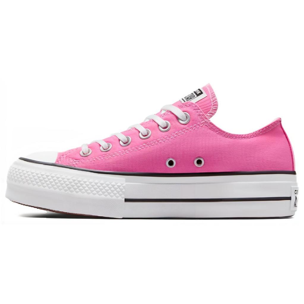 Converse Chuck Taylor All Star Шнуровка Прочные Амортизирующие Низкие Кеды из Канваса Женские Кроссовки Розовые A06508C