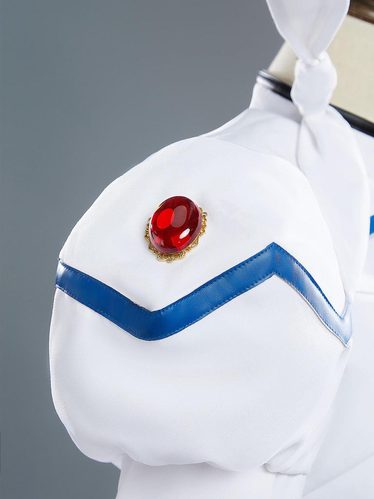 Miccostumes Косплей Костюм Магической Девочки Белое Платье Жилет Полный Комплект