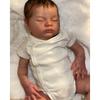 BZDOLL 50CM 20inch Lifelike Newborn Bebe with Soft Vinyl Cloth Body Realistic Asleeping Baby Reborn Doll with 3D-painting Skin and Visible Veins
